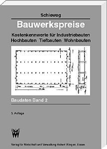 Bauwerkspreise  <br>
Kostenkennwerte für Industriebauten – Hochbauten –Tiefbauten - Wohnbauten<br>
<b>Preise sind noch in DM angegeben.</b>