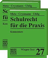 Schulrecht für die Praxis <br>
<i>Kommentare zu wichtigen schul- und dienstrechtlichen Einzelfragen<br>
Ausgabe: Niedersachsen</i><br>
(Wingen Text 27)<br>
Das Grundwerk ist ausverkauft. Der Termin für einen Nachdruck liegt zzt. noch nicht vor. Gerne merken wir Ihre Bestellung vor.
