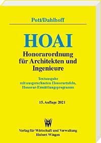 HOAI Honorarordnung für Architekten und Ingenieure 2021<br> 
Textausgabe 
