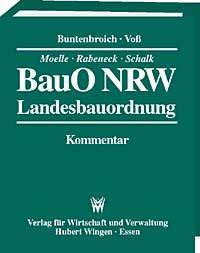 BauO NRW 2018 - Landesbauordnung
<br>Kommentar <br>
Kommentiert sind im Moment die §§ 1-23
und 26-32. 



