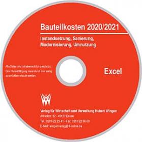 Baukosten 2020/21 <br> Datensatz für Excel: Instandsetzung, Sanierung, Modernisierung, Umnutzung . 
