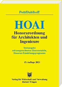HOAI Honorarordnung für Architekten und Ingenieure 2021<br> 
Textausgabe 
